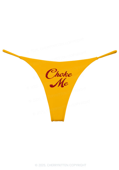 Glitter Choke Me Y2K Bikini String Thong Cherrykitten