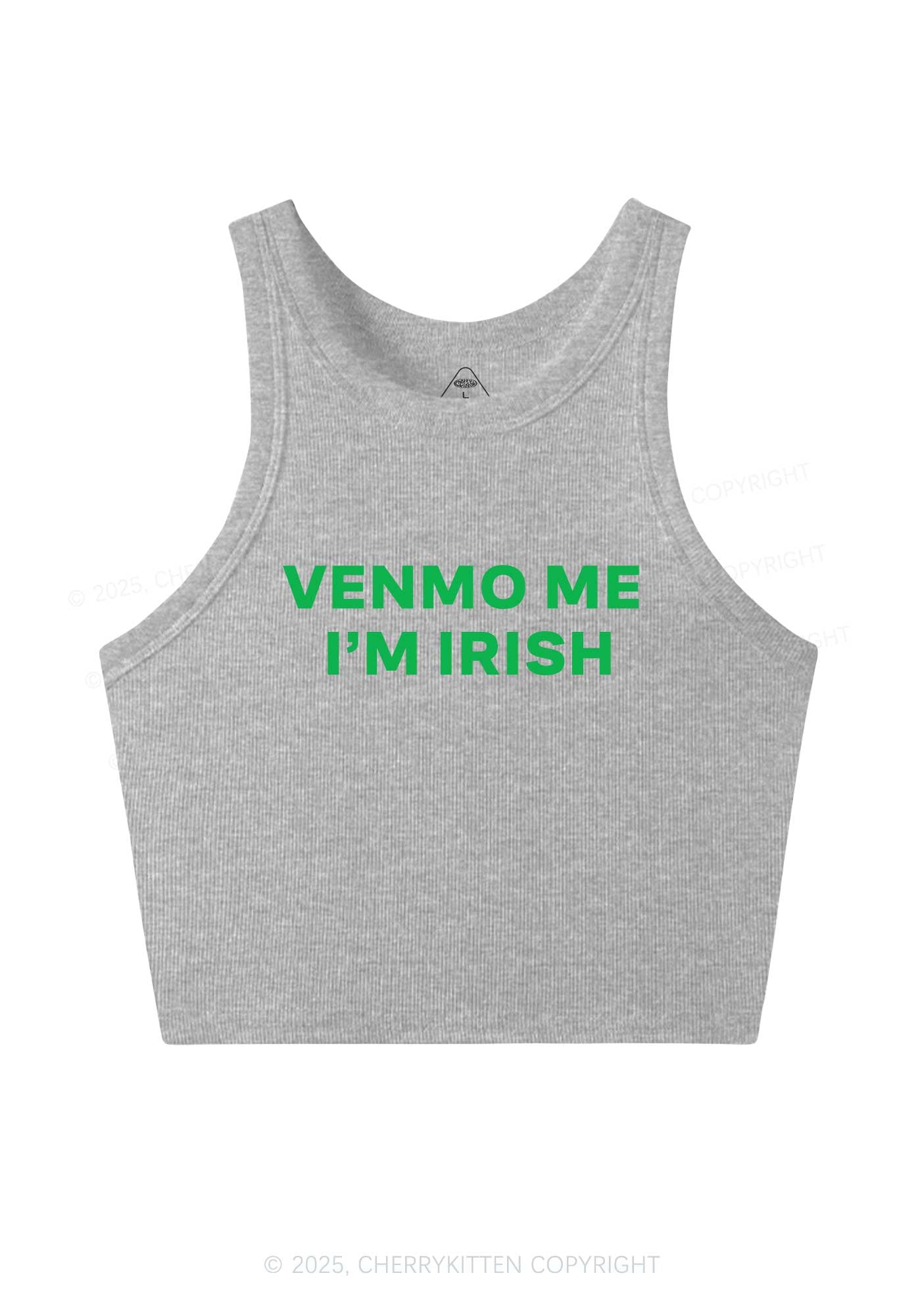 Venmo Me Im Irish Y2K Crop Tank Top Cherrykitten