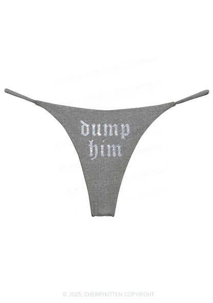 Glitter Dump Him Y2K Bikini String Thong Cherrykitten