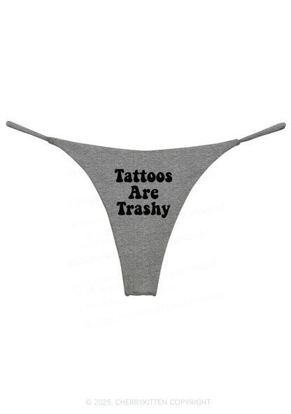 Tattoos Are Trashy Y2K Bikini String Thong Cherrykitten