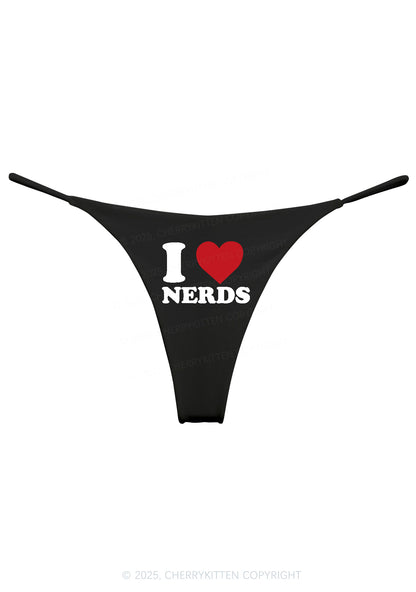 I Love Nerds Y2K Bikini String Thong Cherrykitten