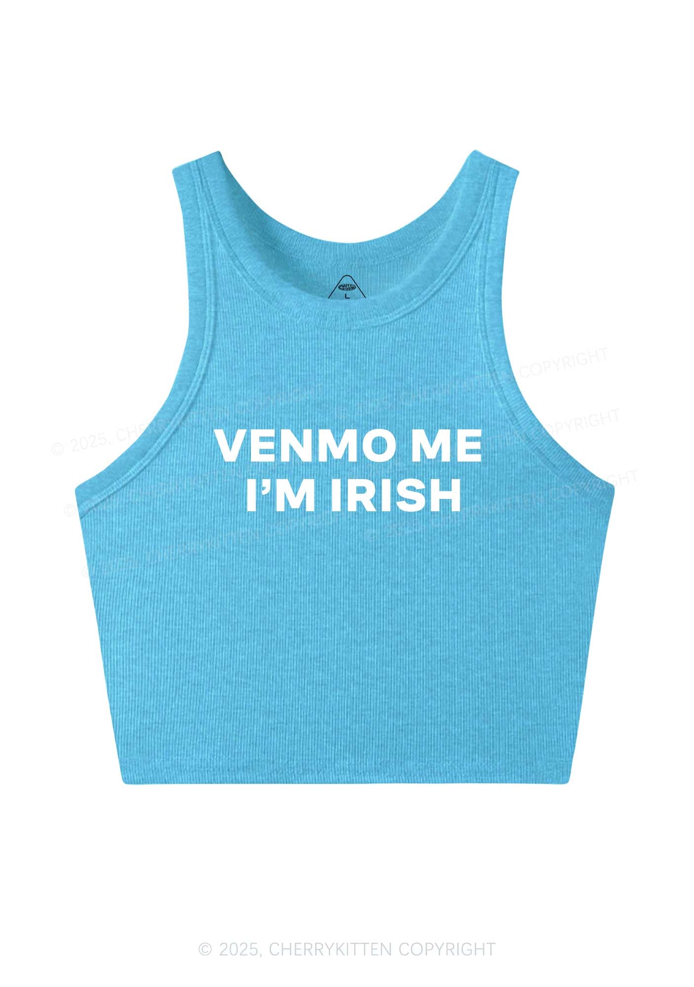 Venmo Me Im Irish Y2K Crop Tank Top Cherrykitten