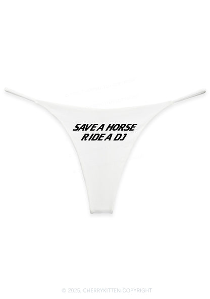 Ride A DJ Y2K Bikini String Thong Cherrykitten