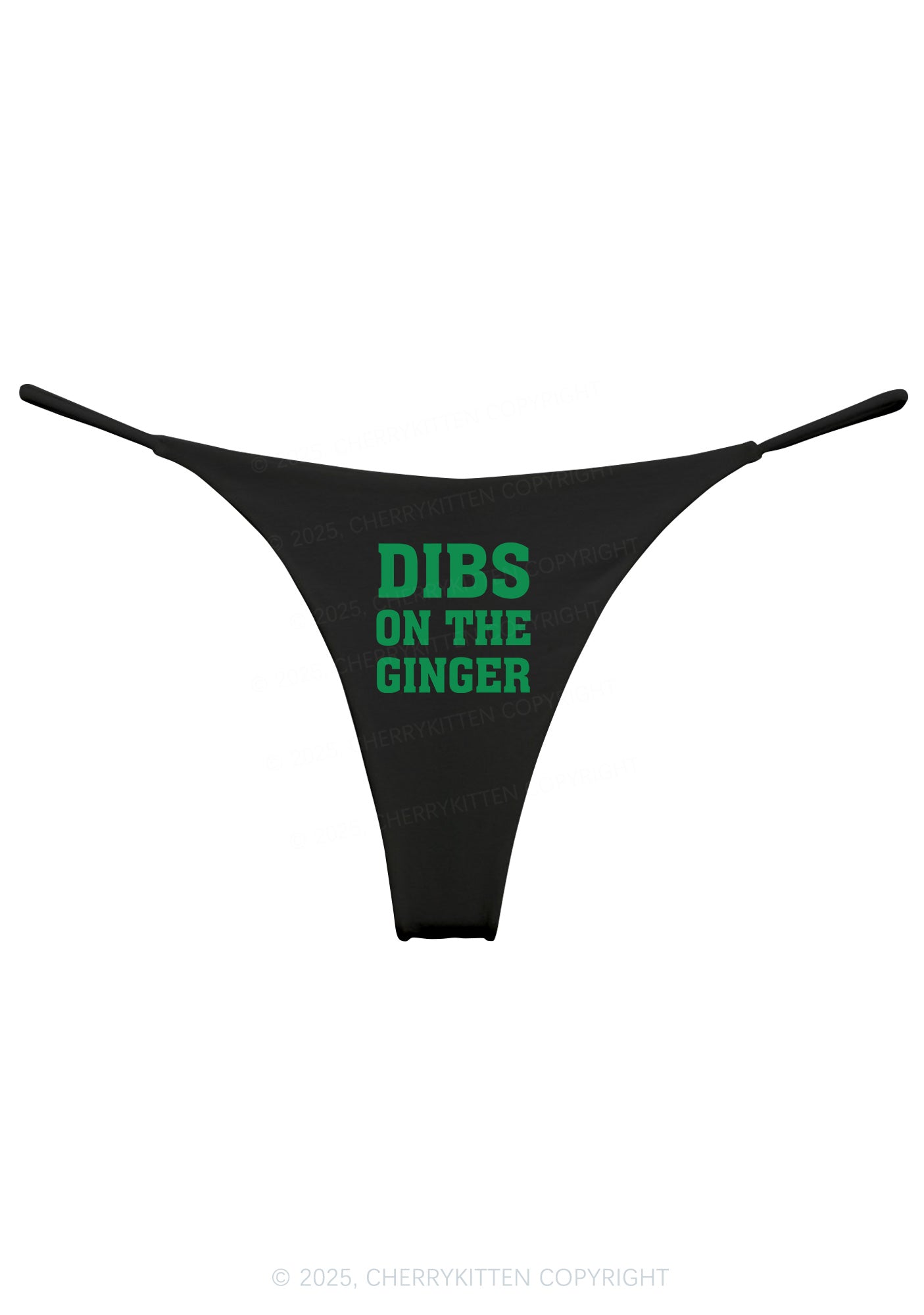 Dibs On The Ginger St Patricks Y2K Bikini String Thong Cherrykitten