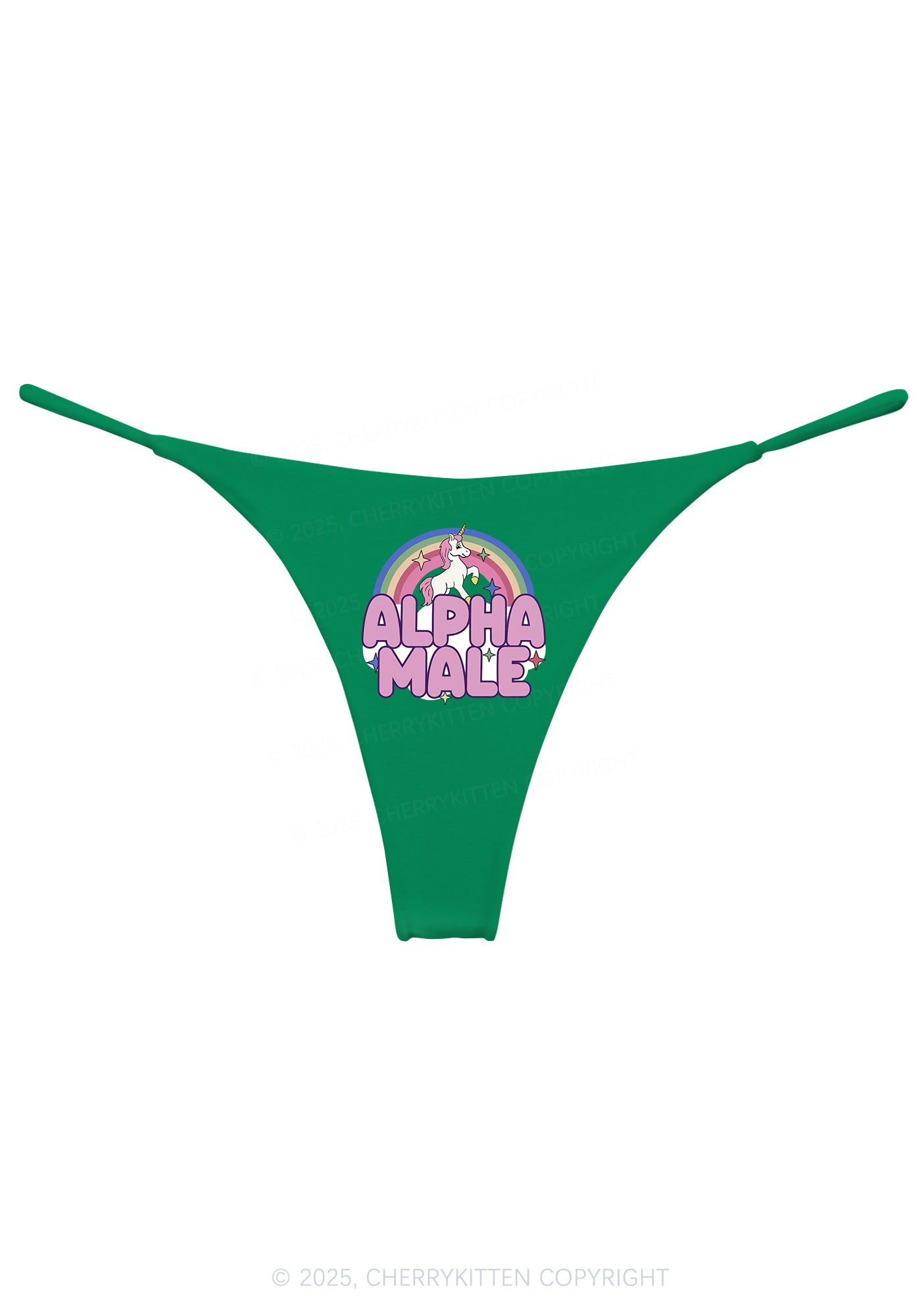 Rainbow Unicorn Alpha Male Y2K Bikini String Thong Cherrykitten