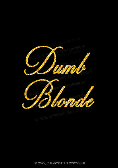 Glitter Dumb Blonde Y2K Bikini String Thong Cherrykitten