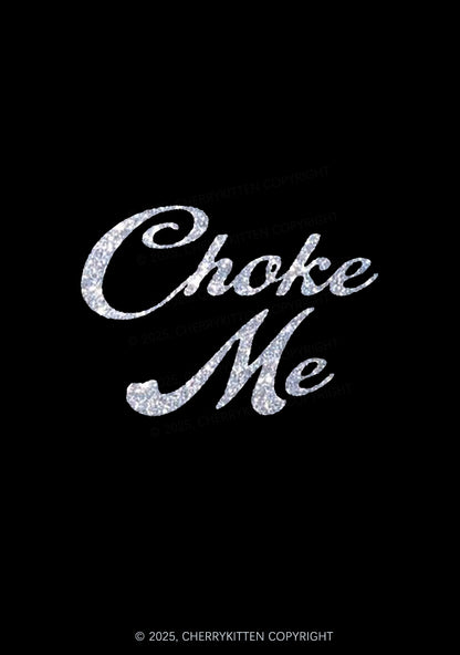 Glitter Choke Me Y2K Bikini String Thong Cherrykitten