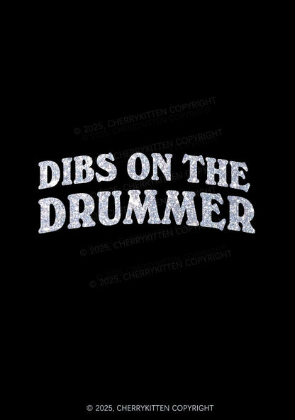 Glitter Dibs On The Drummer Y2K Bikini String Thong Cherrykitten