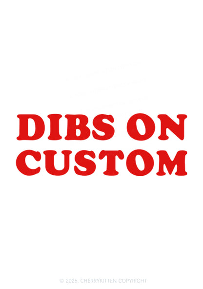 Dibs On Custom Y2K Bikini String Thong Cherrykitten