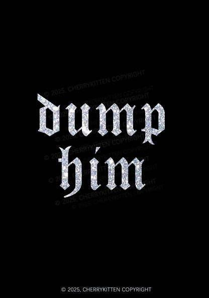 Glitter Dump Him Y2K Bikini String Thong Cherrykitten