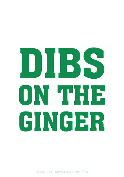 Dibs On The Ginger St Patricks Y2K Bikini String Thong Cherrykitten