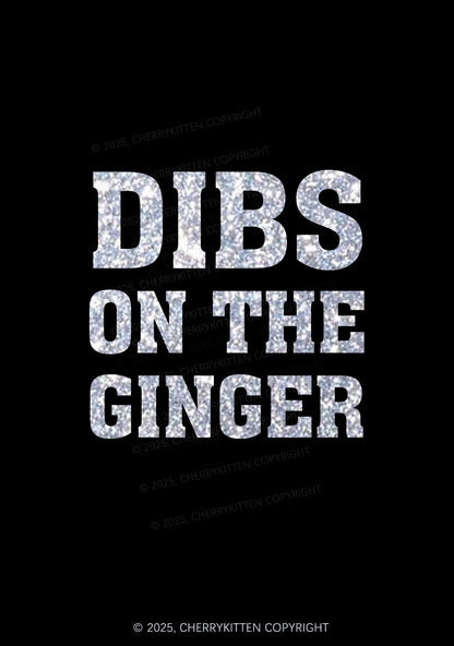 Glitter Dibs On The Ginger St Patricks Y2K Bikini String Thong Cherrykitten