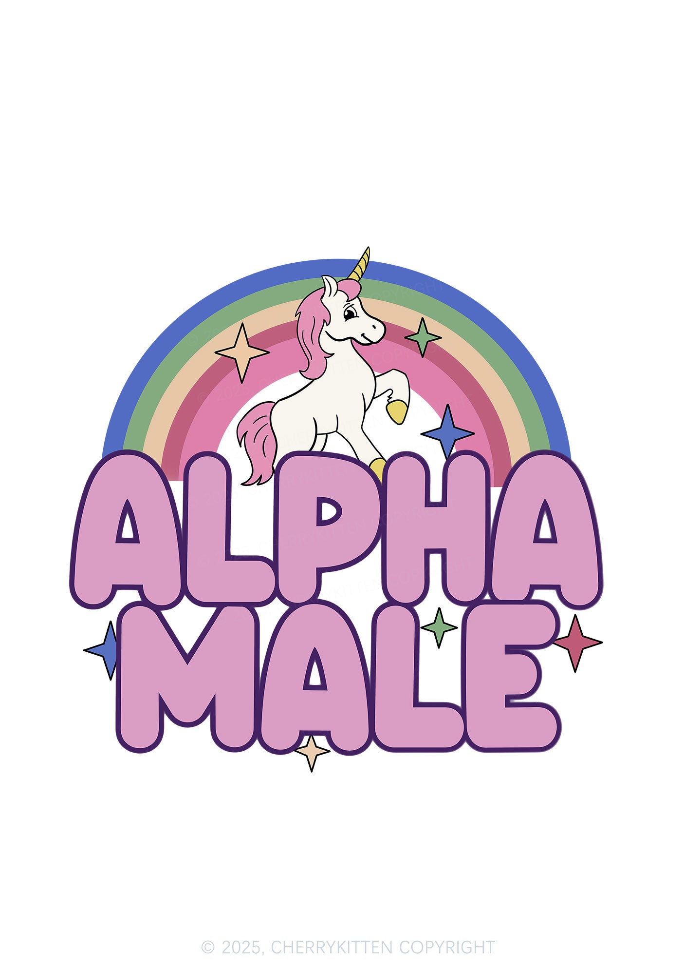 Rainbow Unicorn Alpha Male Y2K Bikini String Thong Cherrykitten