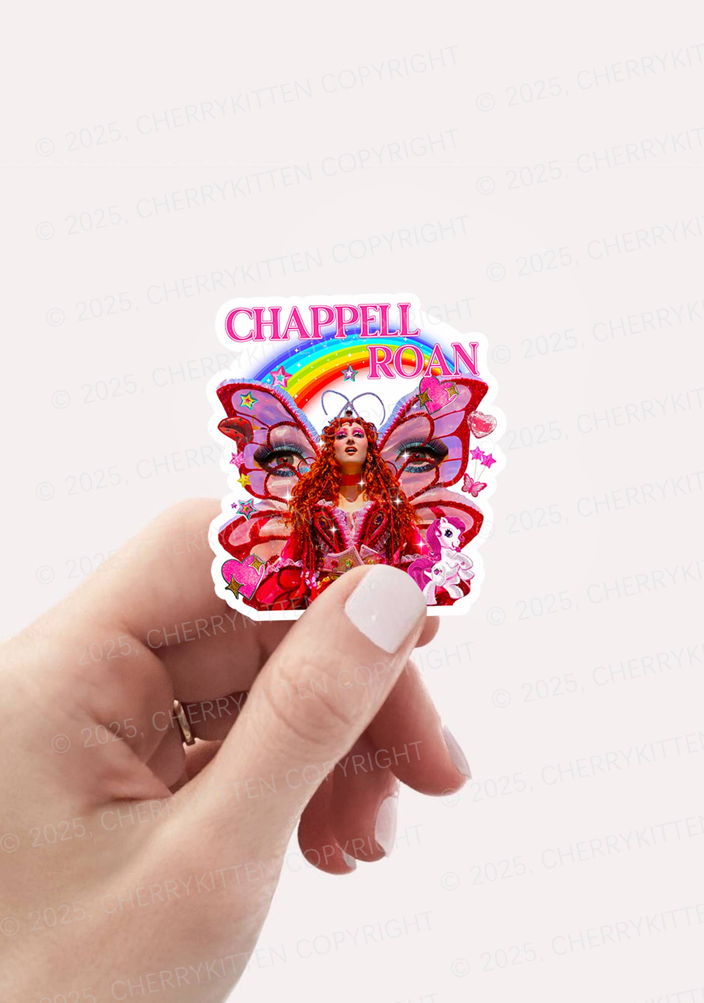 CR Fairy Tour 1Pc Y2K Sticker Cherrykitten