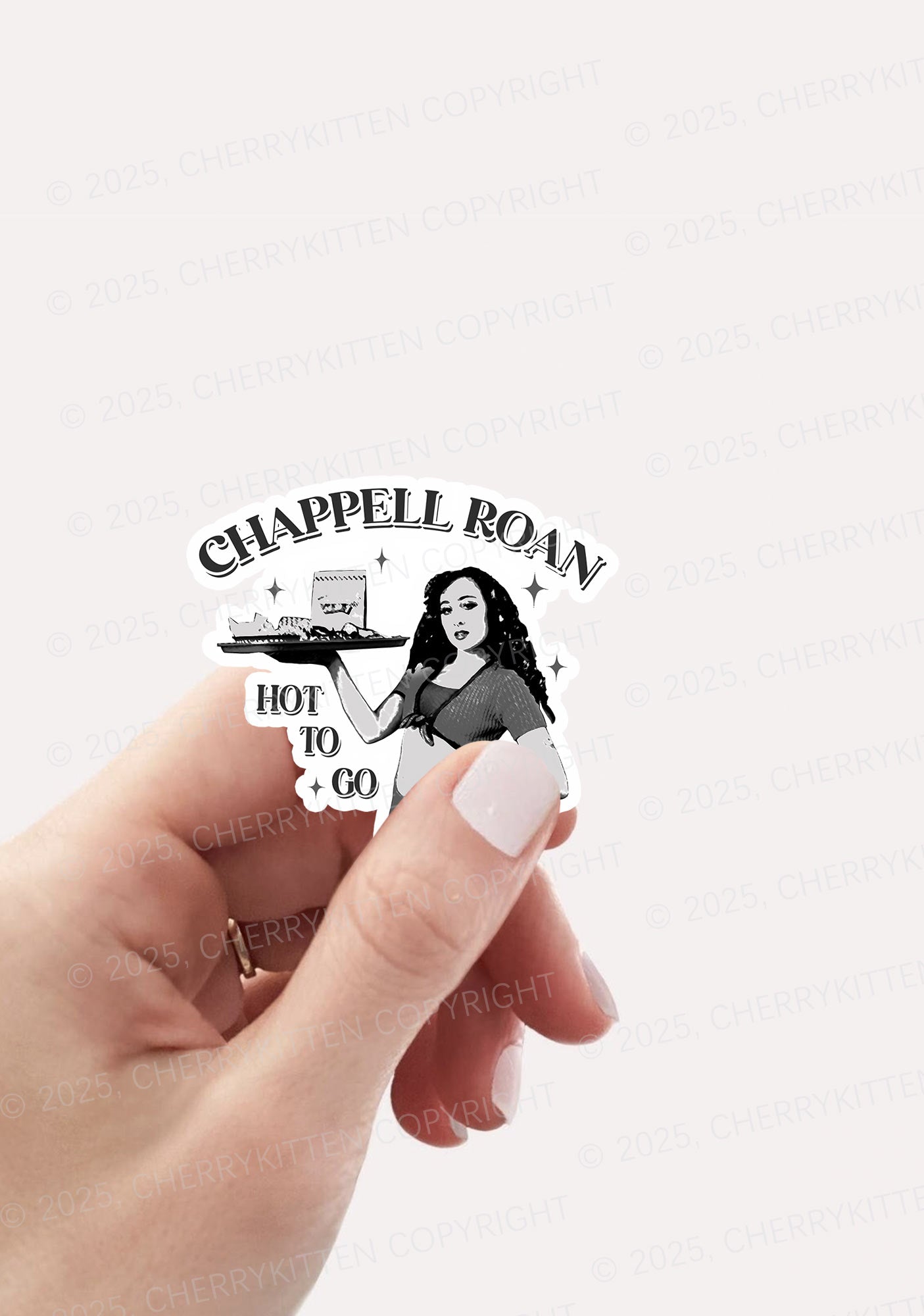 CR Hot To Go 1Pc Y2K Sticker Cherrykitten
