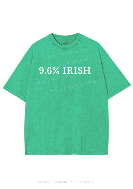 Nine Point Six Percent Irish St Patricks Y2K Shirts Washed Tee Cherrykitten