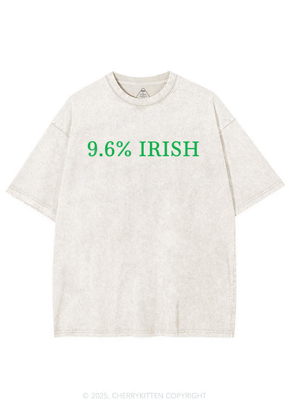 Nine Point Six Percent Irish St Patricks Y2K Shirts Washed Tee Cherrykitten