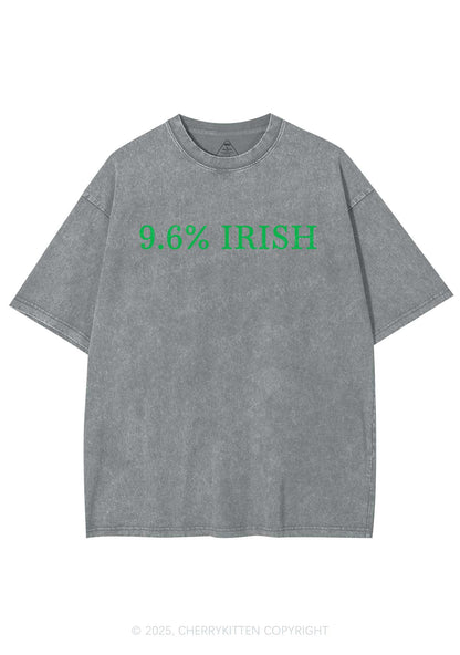 Nine Point Six Percent Irish St Patricks Y2K Shirts Washed Tee Cherrykitten