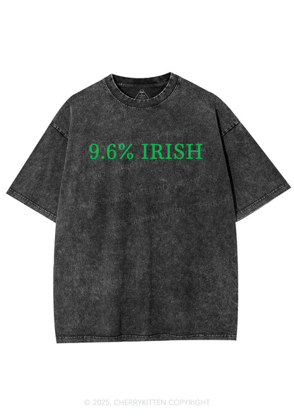 Nine Point Six Percent Irish St Patricks Y2K Shirts Washed Tee Cherrykitten