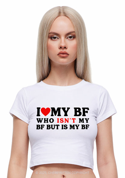 I Love BF Y2K Valentine's Day Baby Tee Cherrykitten