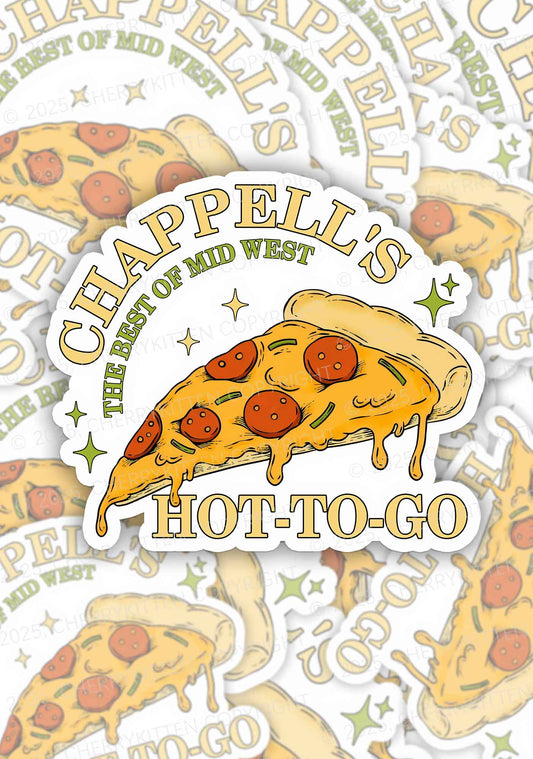 Hot To Go Pizza 1Pc Y2K Sticker Cherrykitten