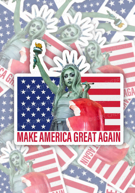 CR Make America Great 1Pc Y2K Sticker Cherrykitten