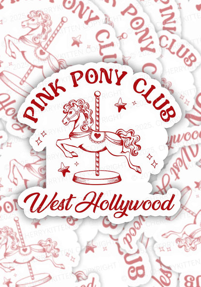 Pink West Hollywood 1Pc Y2K Sticker Cherrykitten