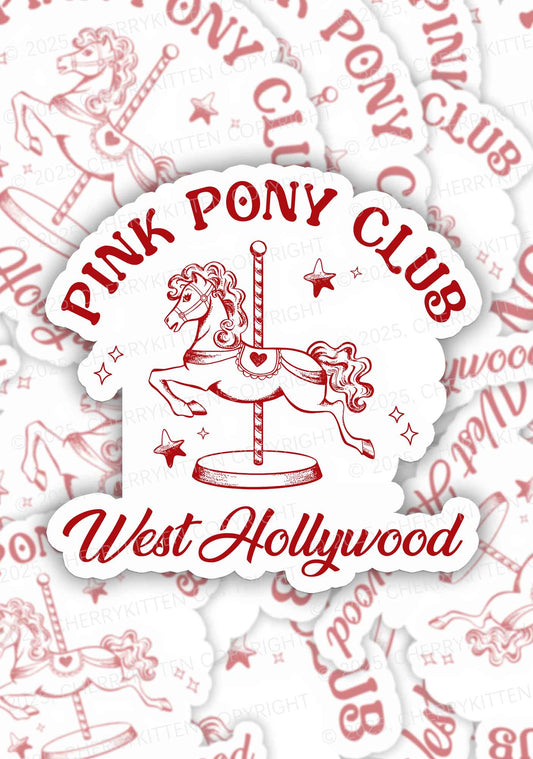 Pink West Hollywood 1Pc Y2K Sticker Cherrykitten