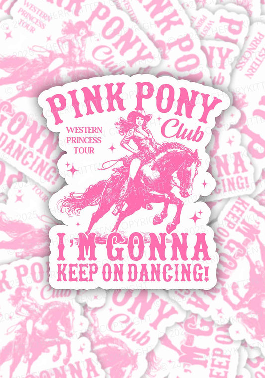 Im Gonna Keep On Dancing 1Pc Y2K Sticker Cherrykitten