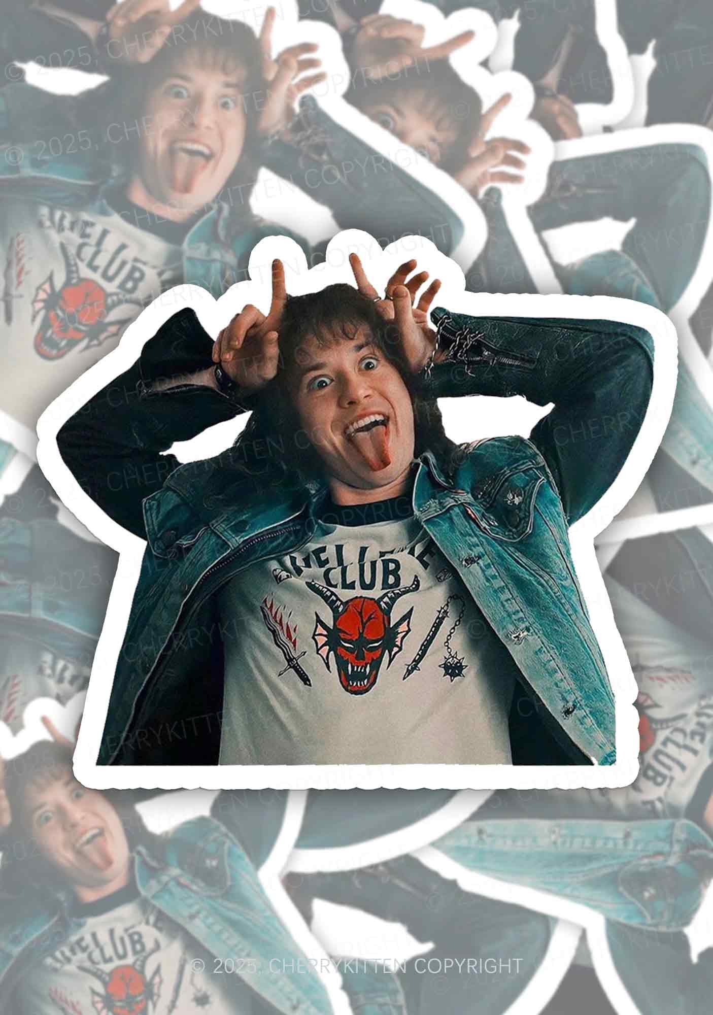 EM Hell Club Prankster 1pc Y2K Sticker Cherrykitten