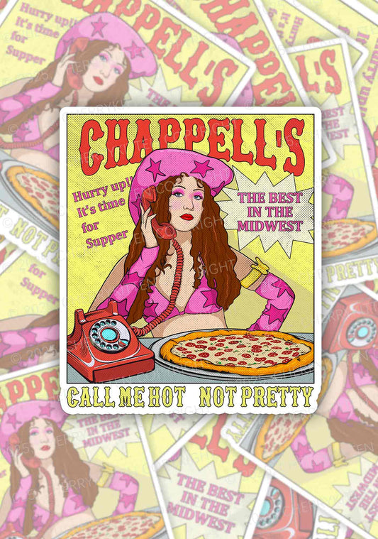 Call Me Hot 1Pc Y2K Sticker Cherrykitten