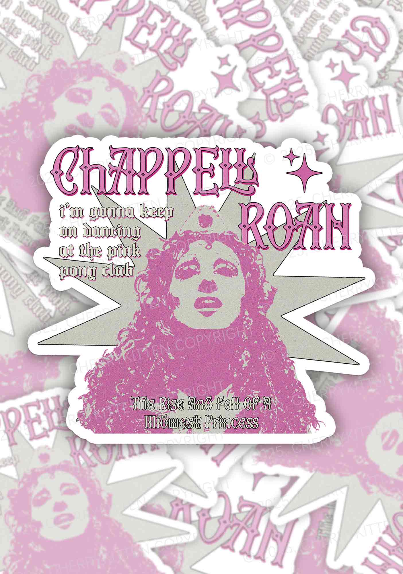 Keep On Dancing 1Pc Y2K Sticker Cherrykitten