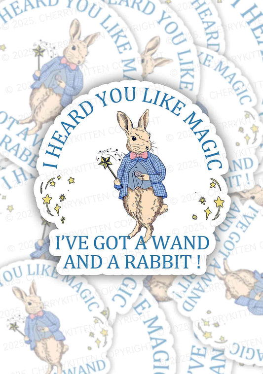 Wand Rabbit 1Pc Y2K Sticker Cherrykitten