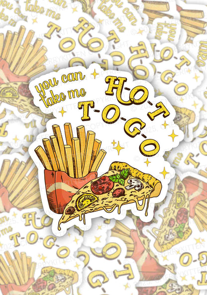 Take Me Hot To Go 1Pc Y2K Sticker Cherrykitten