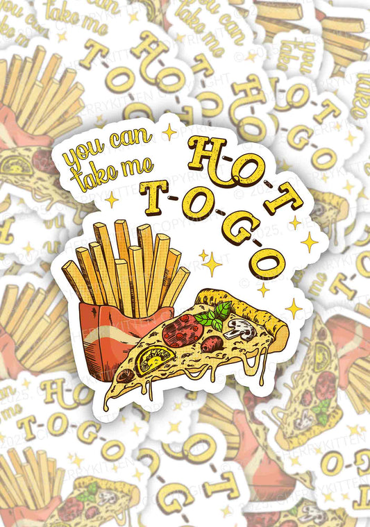Take Me Hot To Go 1Pc Y2K Sticker Cherrykitten