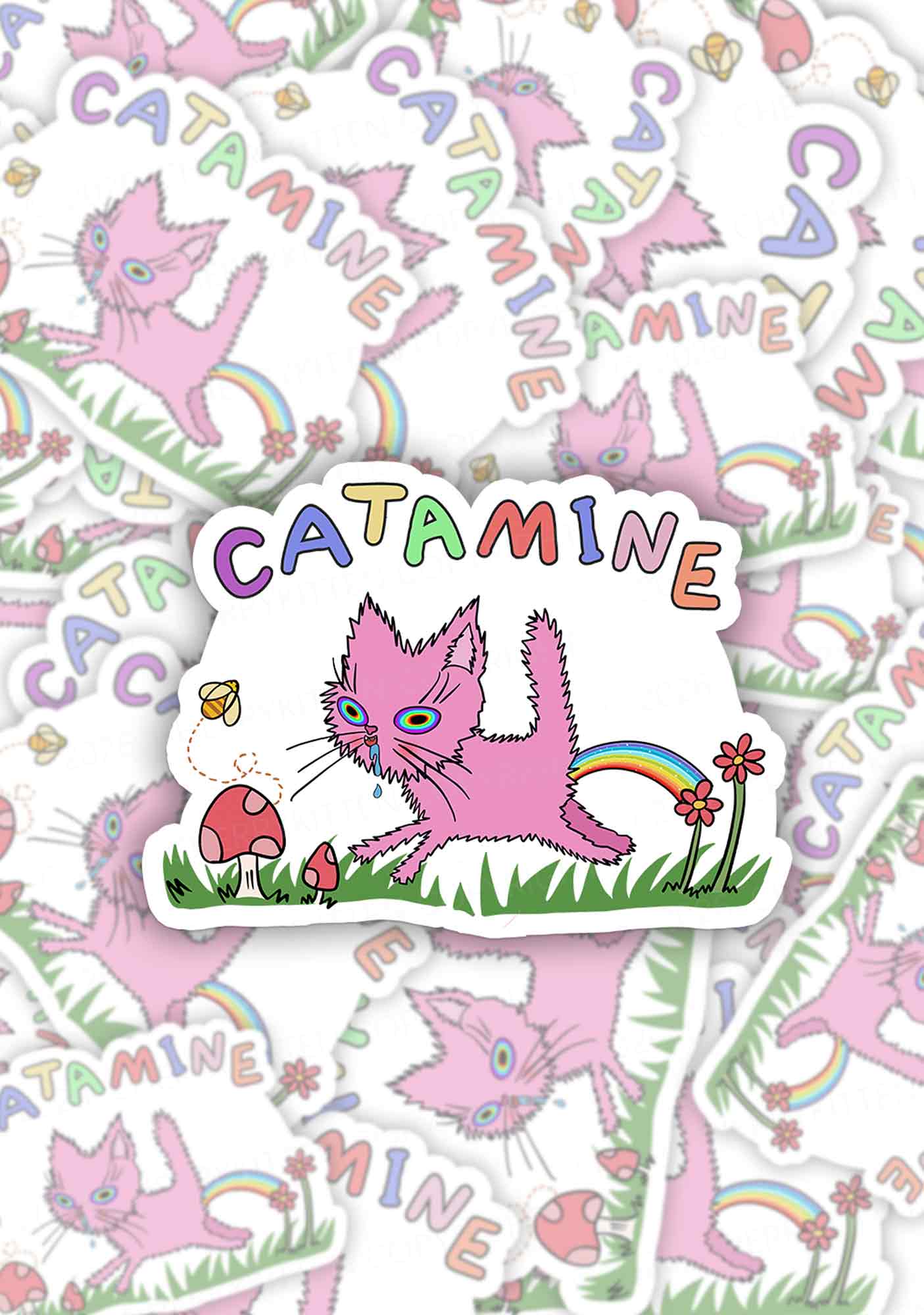 Cherrykitten Stoner Vibes Y2K Stickers Pack Of 9