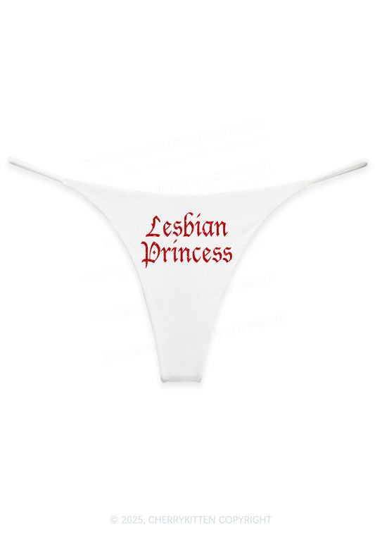 Glitter Lesbian Princess Pride Y2K Bikini String Thong Cherrykitten