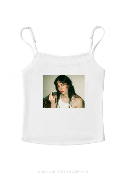 Custom Personalized Text Y2K Spaghetti Strap Cami Cherrykitten