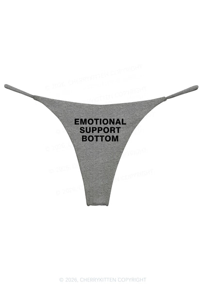 Emotional Support Bottom Pride Y2K Bikini String Thong Cherrykitten