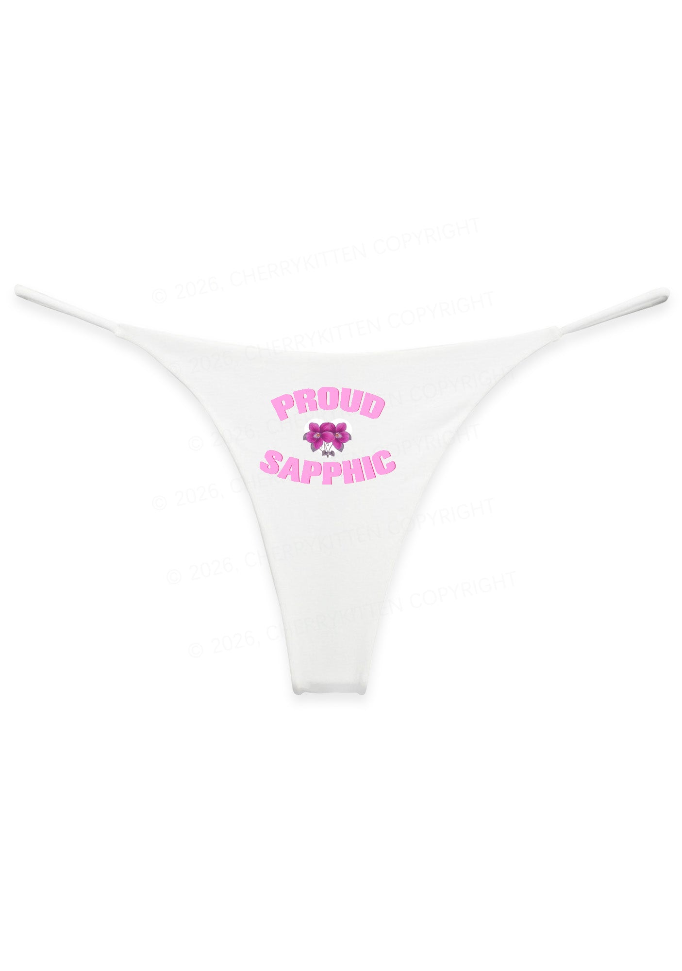 Proud Sapphic Pride Y2K Bikini String Thong Cherrykitten