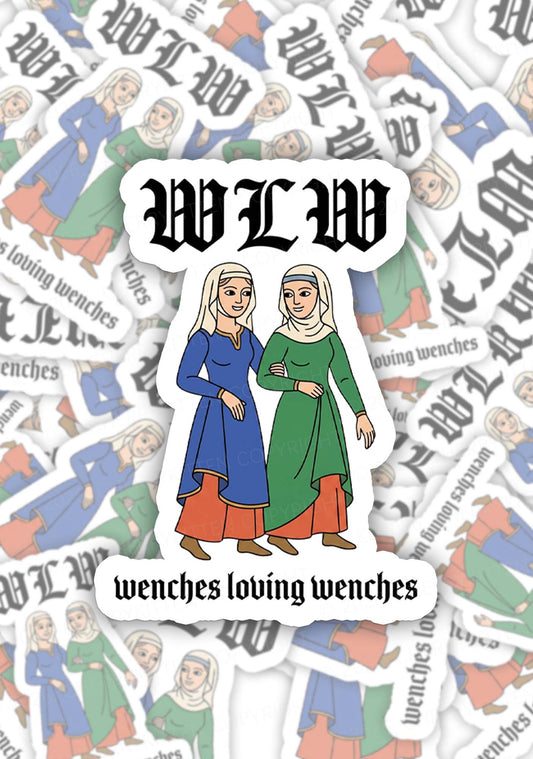 Wenches Loving Wenches Pride 1pc Y2K Sticker Cherrykitten