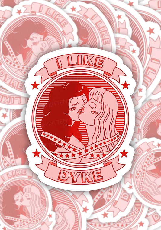 I Like Dyke Pride 1pc Y2K Sticker Cherrykitten