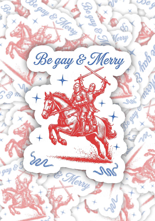 Be Gay Merry Pride 1pc Y2K Sticker Cherrykitten