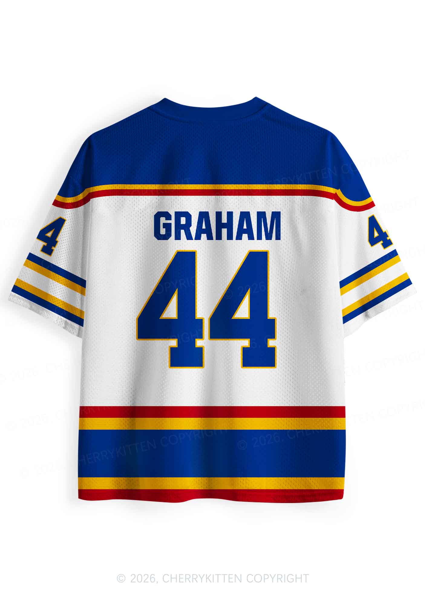 Retro White Hockey Team GG Y2K Sport Jersey Shirts Cherrykitten