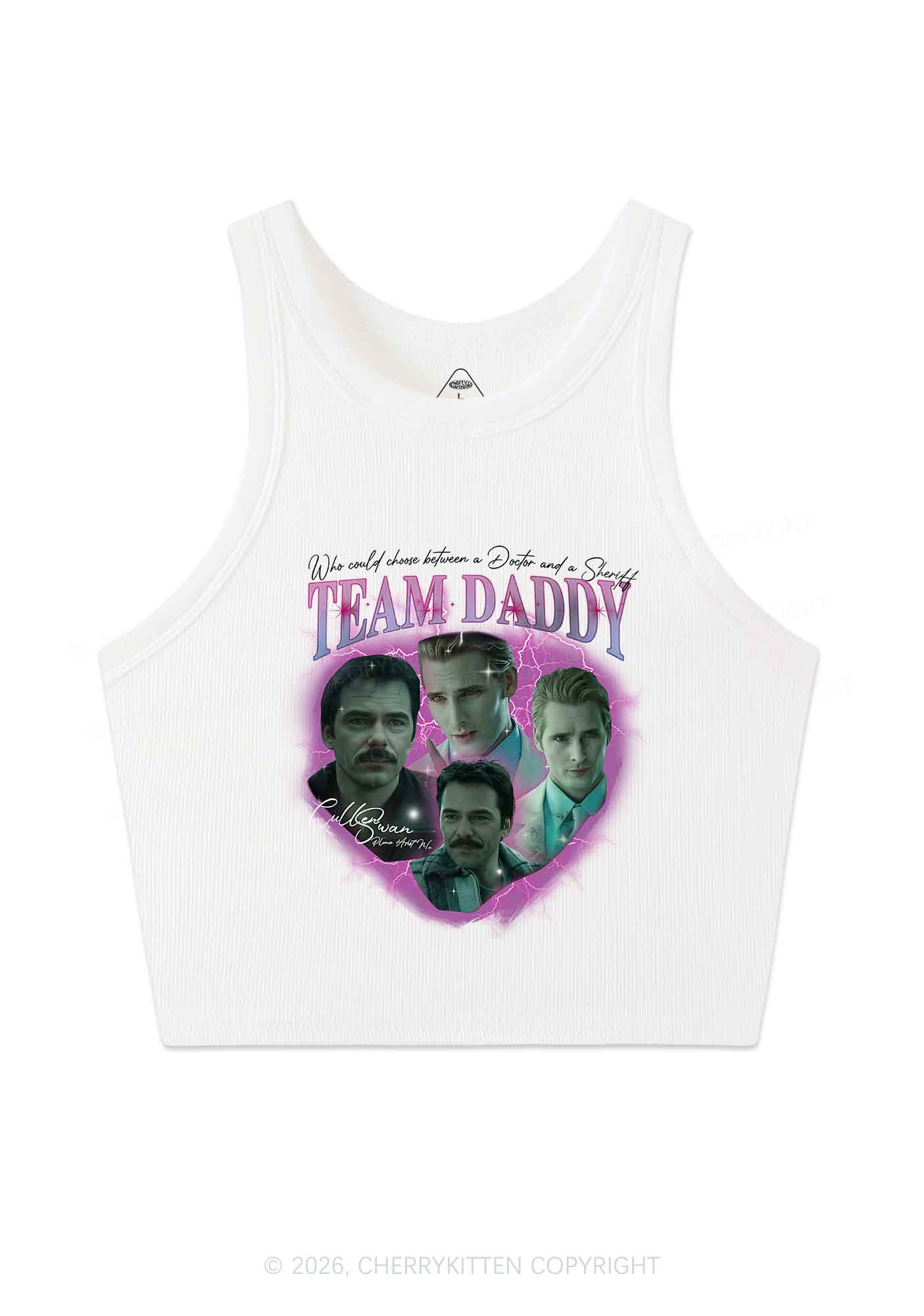 Team Daddy Y2K Crop Tank Top Cherrykitten