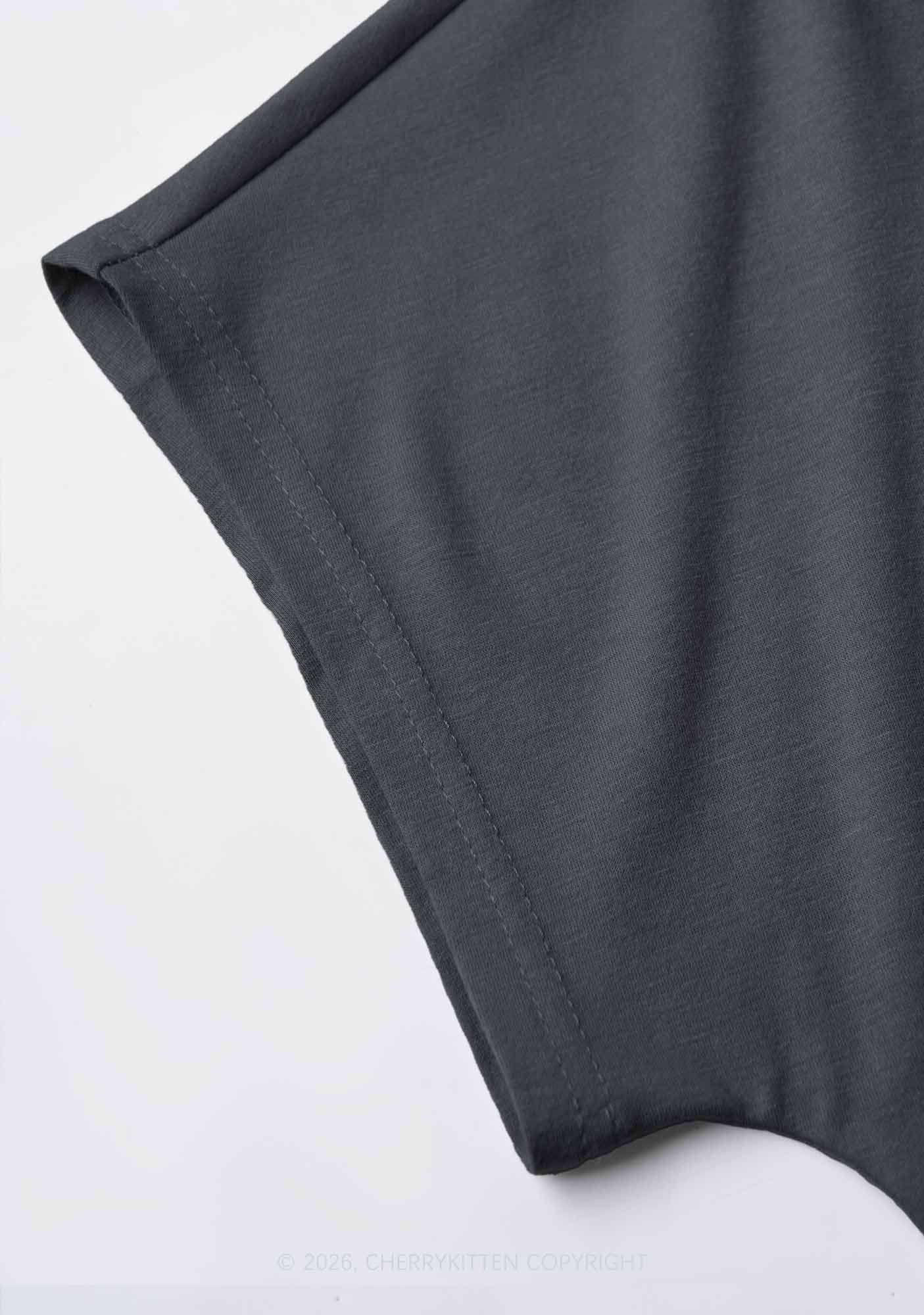 Plain Y2K Off Shoulder Tee Cherrykitten