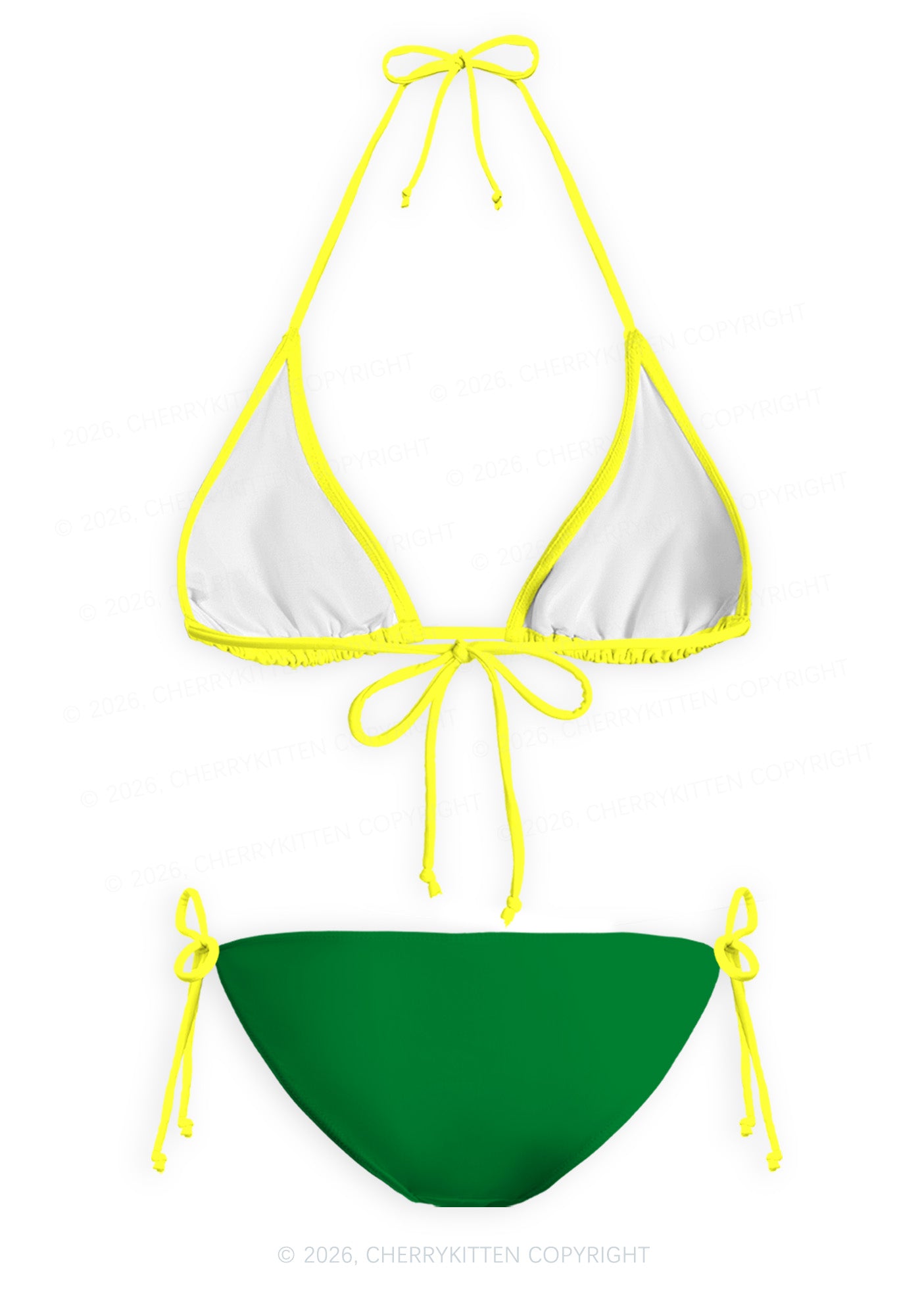 I Top Mascs Pride Y2K Print Bikini Set Cherrykitten