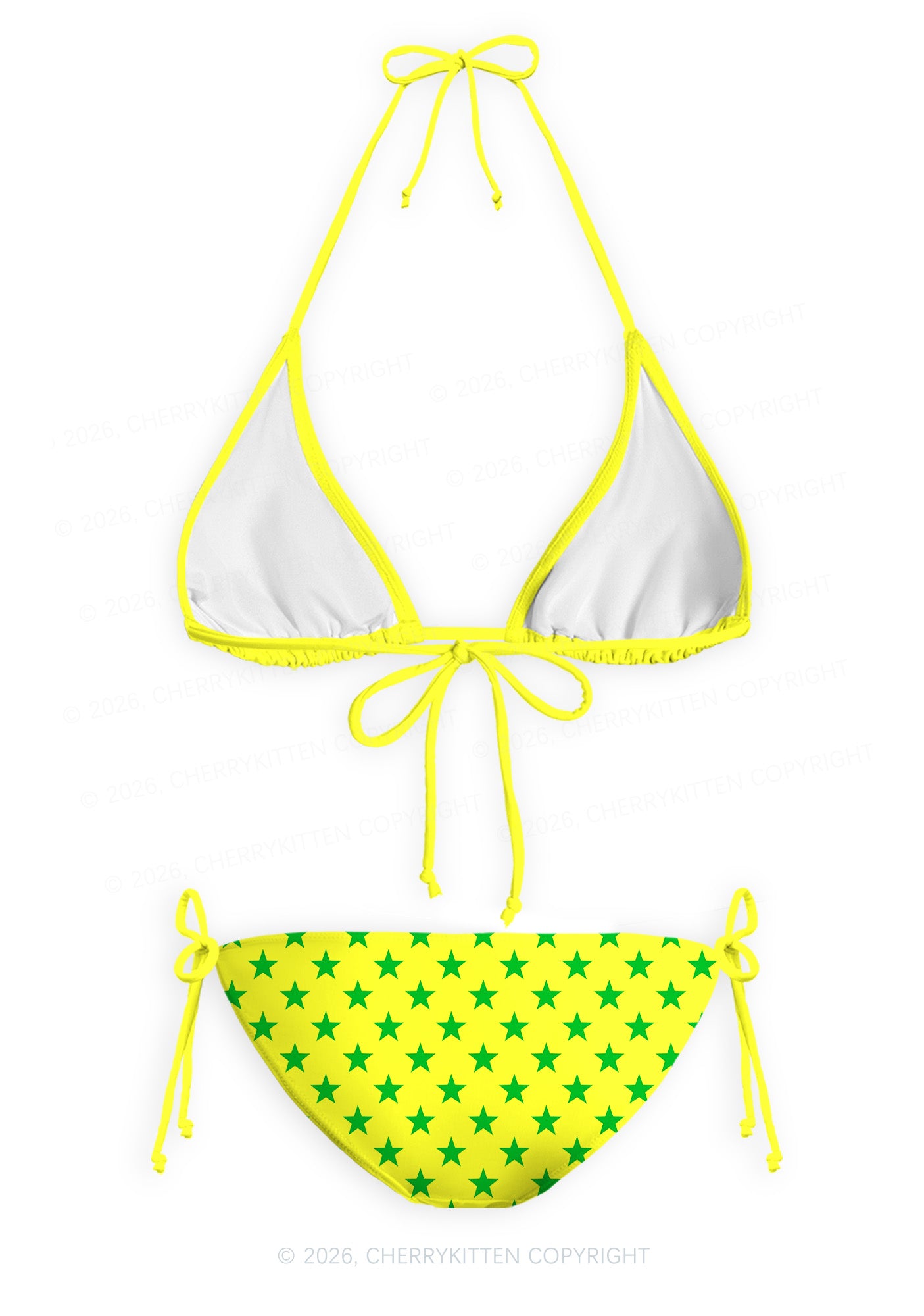 Lady Lover Pride Y2K Print Bikini Set Cherrykitten