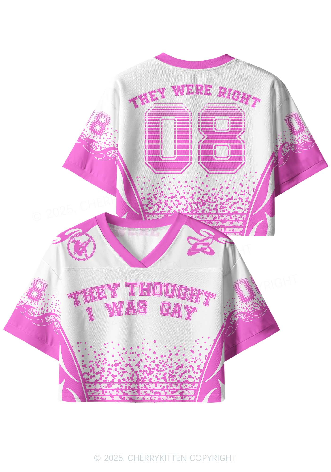 Custom I Was Gay Pride Y2K Crop Sport Jersey Shirts Cherrykitten