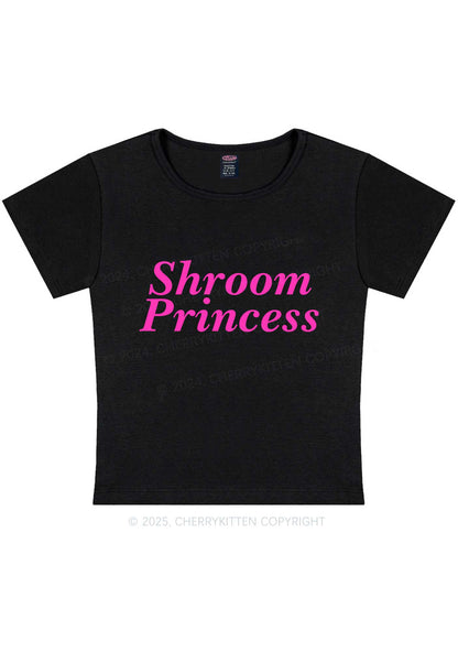 Shroom Princess Y2K Baby Tee Cherrykitten